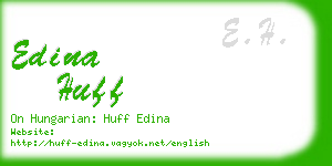edina huff business card